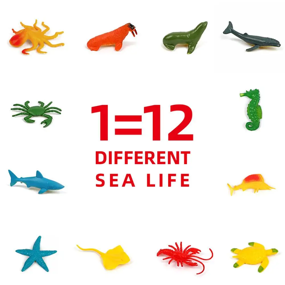 12 шт. Sea Life Dig Kit раскопки стебель забавная игрушка для 7 лет подарок для 7 лет