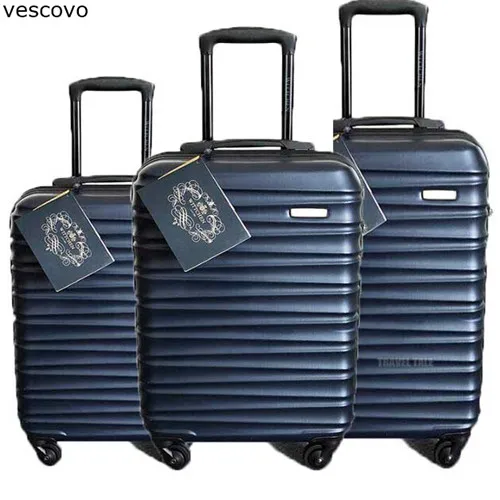 Vescovo 2" 24" 2" дюймовый мужской деловой комплект багажных сумок на колесиках для путешествий на колесиках чемодан Спиннер на колесах - Цвет: a set of 3