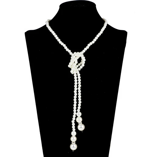Панковское многослойное жемчужное ожерелье-чокер, колье, массивная цепочка с кристаллами, ожерелье с подвеской, женское ювелирное изделие, подарок - Окраска металла: H2803