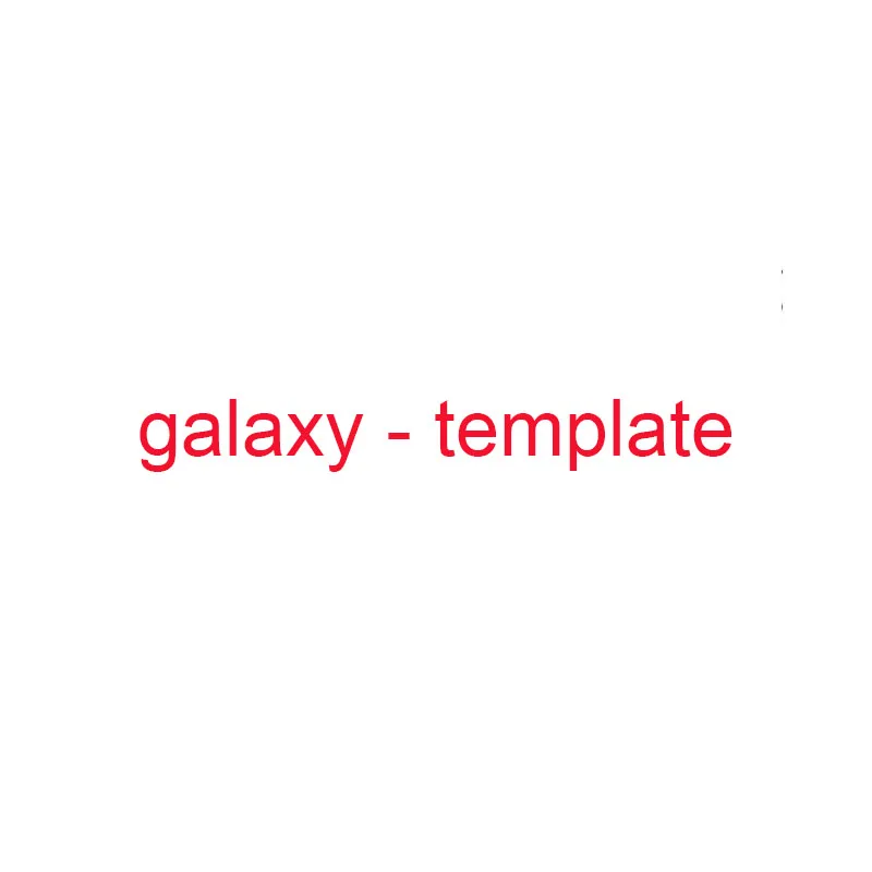 HA95 - Цвет: galaxy-template