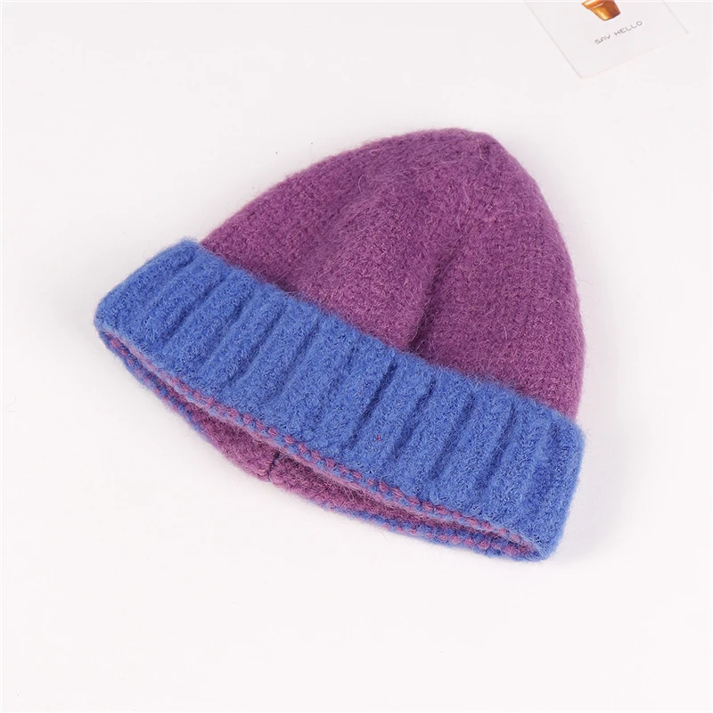 Beanie hat Baby зимняя шапка для девочки шапка, шапки-бини для малышей Детские шляпы вязаная шапка для мальчиков и девочек, Повседневное однотонные Цвет в армейском стиле