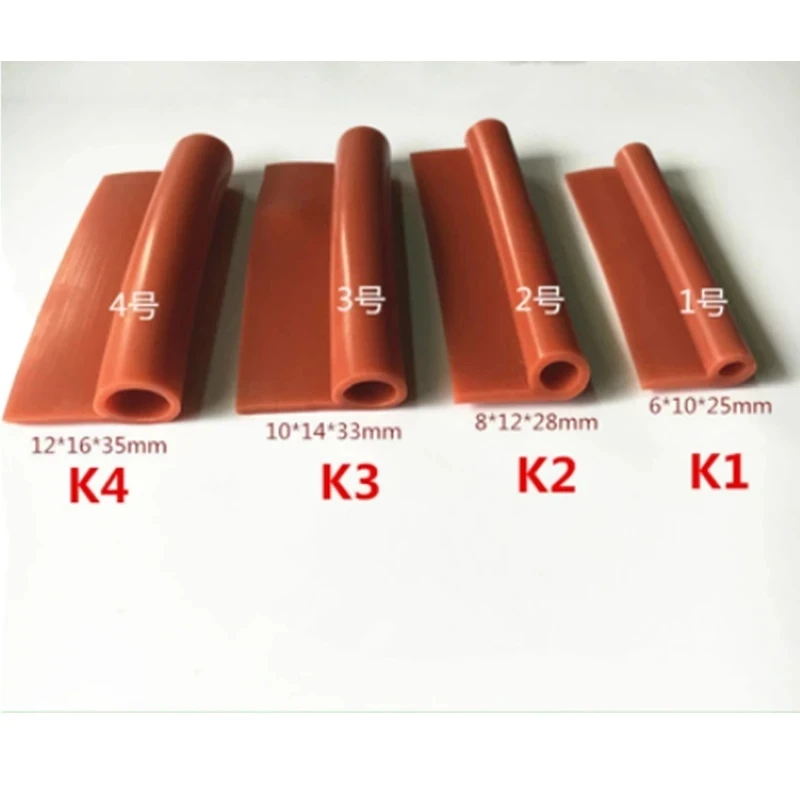 Silicone Rubber 'P' Strip our die no 545, 10 mm od x approx 15.40 mm l