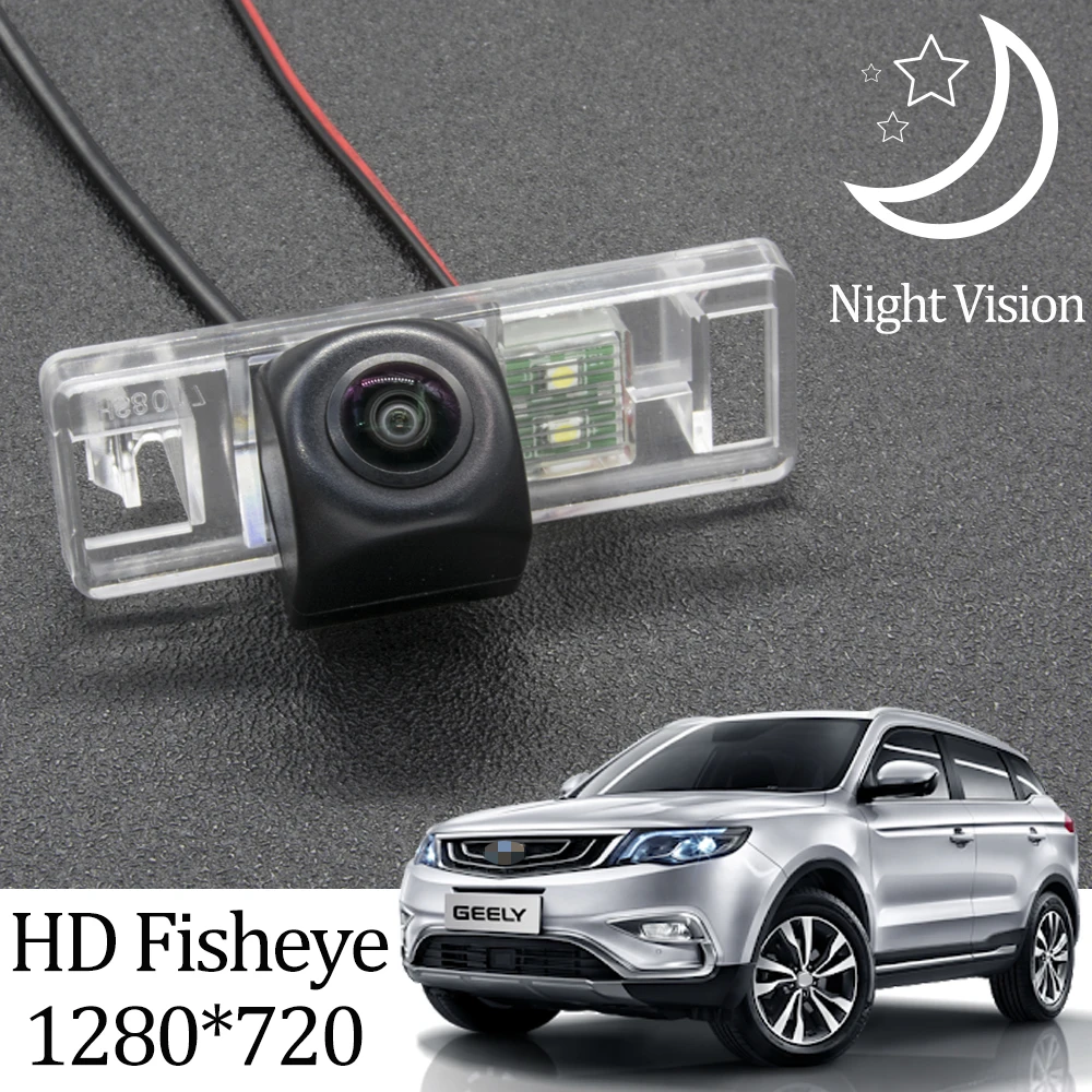Камера заднего вида рыбий глаз Owtosin HD 1280*720 для geely vision x6/Emgrand x7 2016 2017 2018 2019 2020