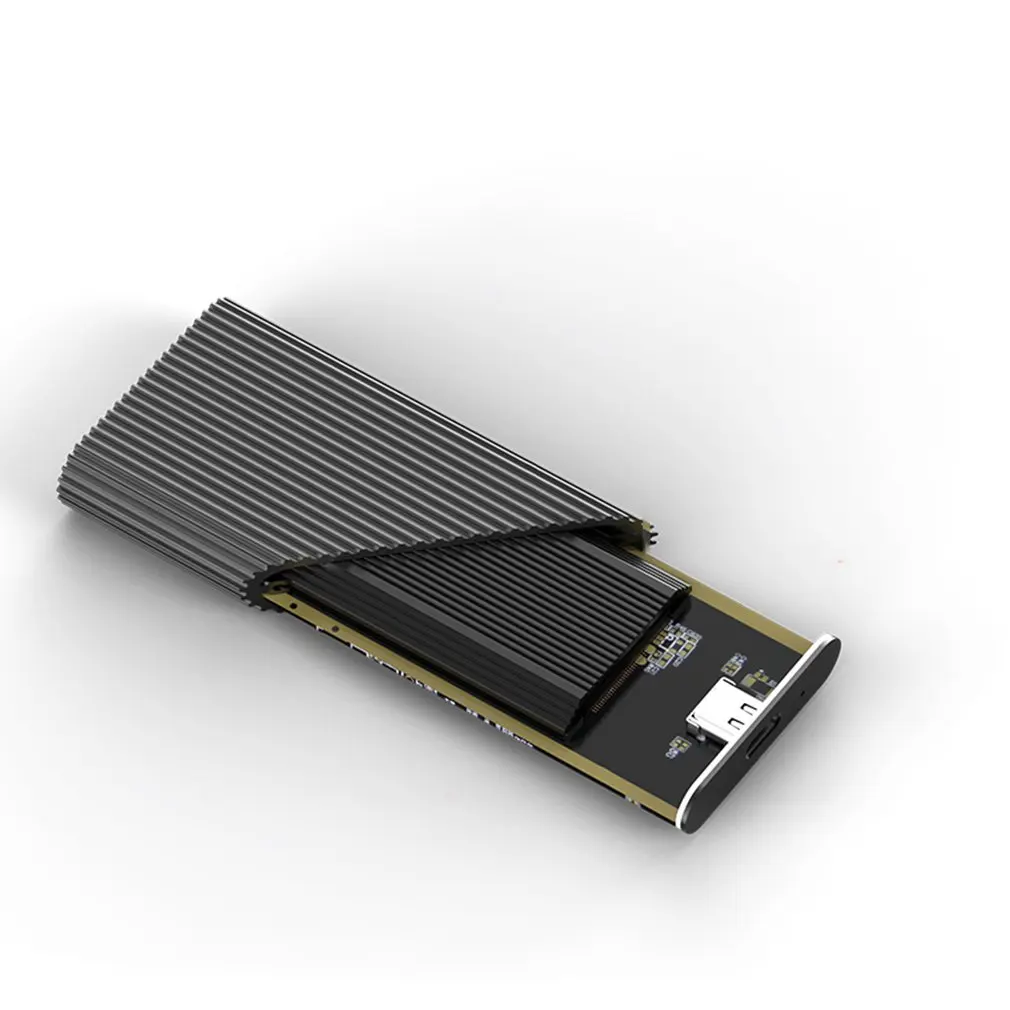 M.2 NGFF ssd casesType-C порт высокая скорость передачи жесткий диск Корпус тепловыделение черный алюминиевый SSD коробка