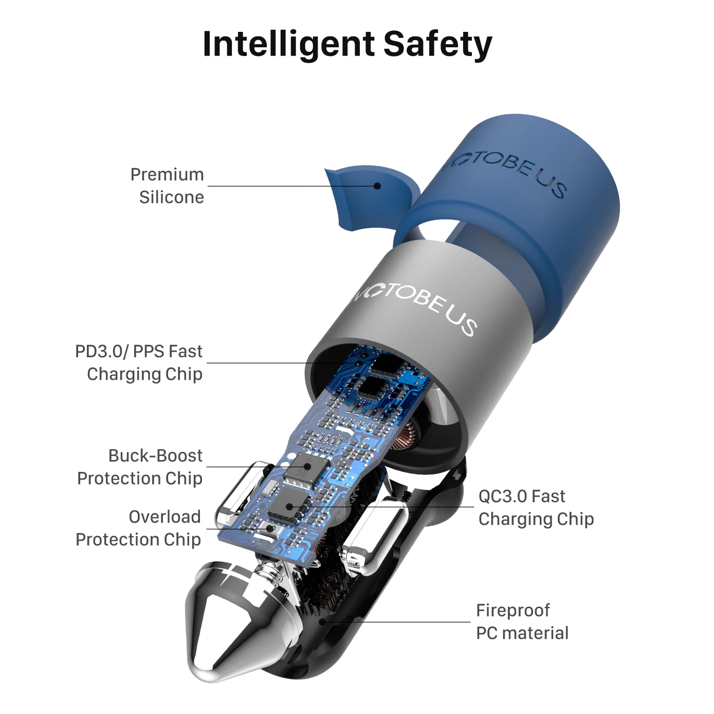 WOTOBEUS 95W USB C Car Charger Quick Charge,3-port PPS/PD QC4.0 22.5W for  P30/40 MIBook Laptop iPhone 13/12 por ,S21 S20/Note 10