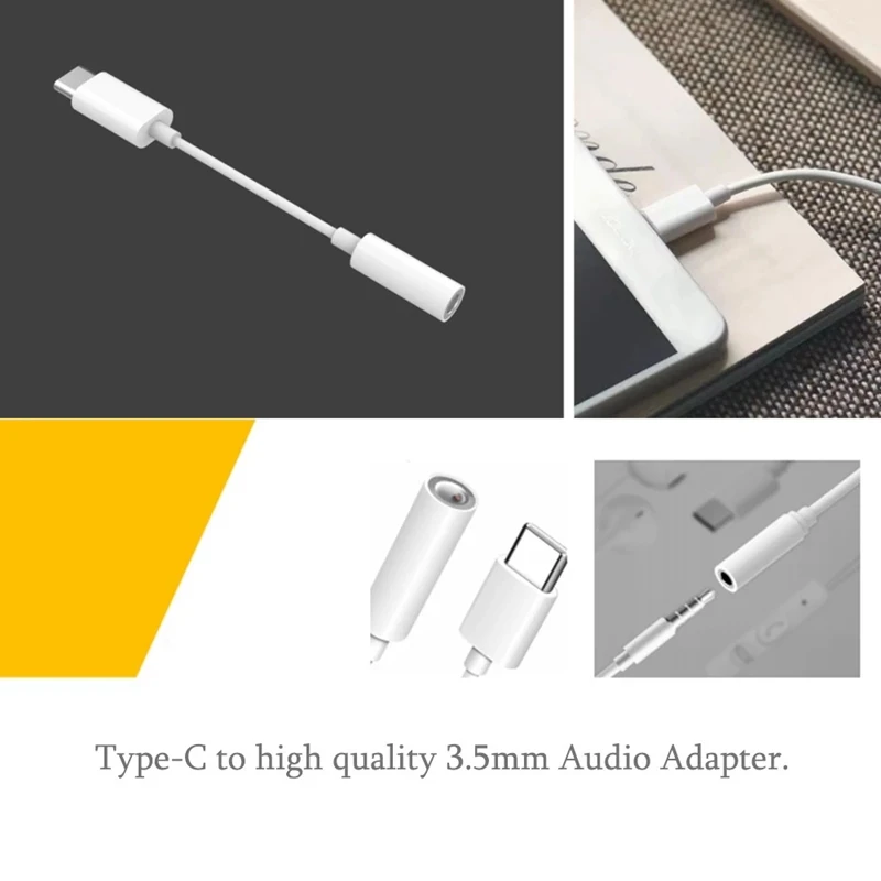 CK10 HIFI DAC Earphones Amplifier Type C to 3 5mm o Adapter Hi Res Super Earphones Converter Lossless White 