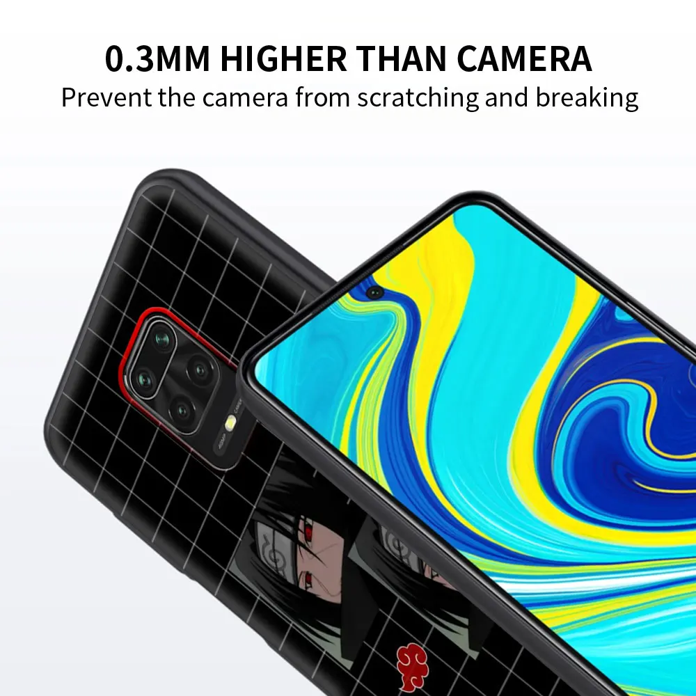 Silicone Case for Redmi Note 8 8T 9T 9 7 Pro 9A 8A 7A Luxury Cover Note 10 Pro MAX K40 PRO Plus Shell Akatsuki Anime