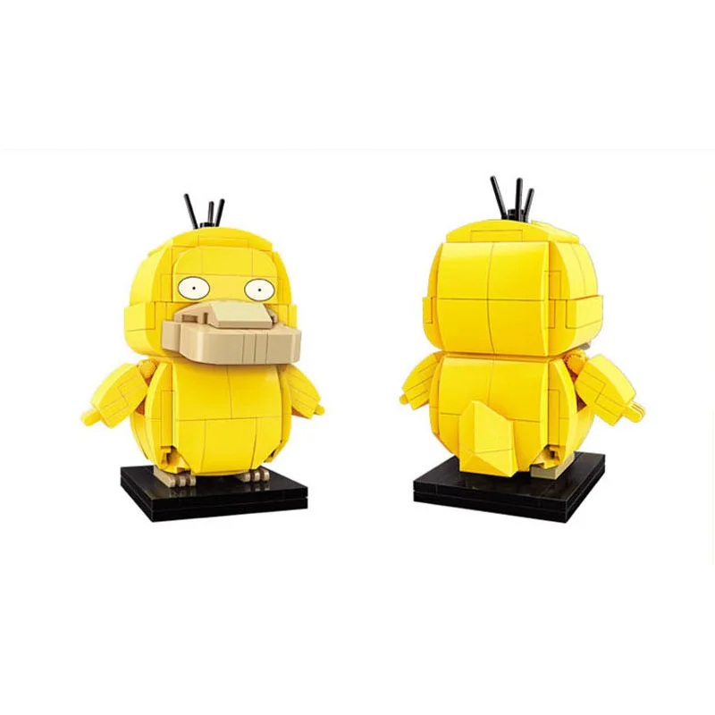 Обучающие строительные блоки Pokémon Psyduck 136 шт Brickheadz развивающие Кирпичи игрушки для мальчика подарок-без розничной коробки