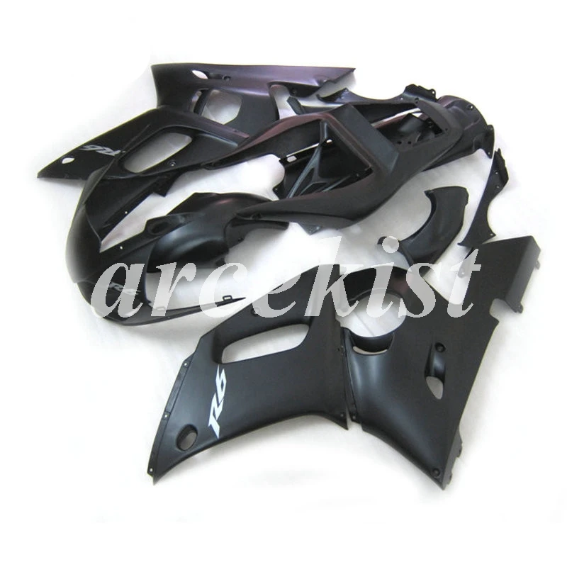 Новые ABS Обтекатели наборы подходят для Yamaha YZF R6 1998 1999 2000 2001 2002 Обтекатель Набор R6 98 99 00 01 02 пользовательские черные матовые горячие продажи