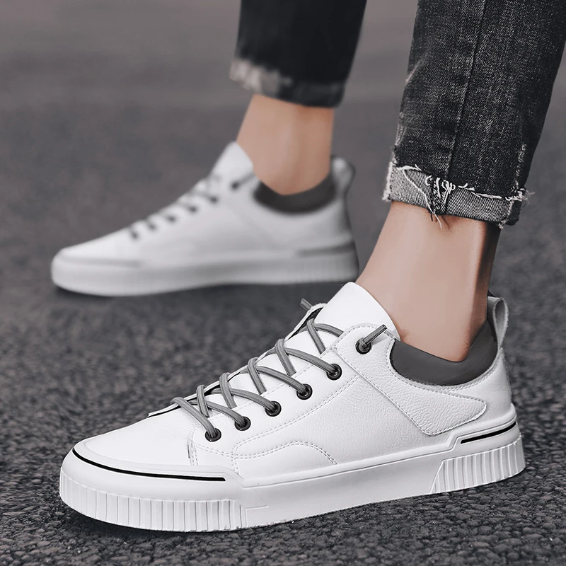 

MOOREGOOD Brand Wild Tlassic style Wearable and comfortable men's shoes Little white shoes Retro Low Help Leisure Trend shoes
