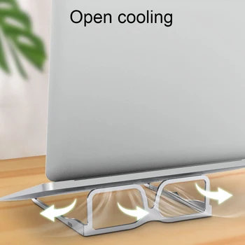 

Universal Folding Laptop Stand Glasses Design Adjustable Notebook Holder Aluminum Alloy Computer Lifting Cradle For Macbook ipad