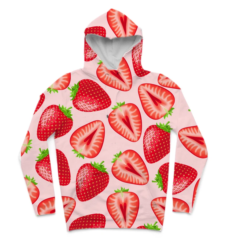 

REAL American SIZEk Strawberry Tingz high quality 3D Sublimation Printing Hoody Hoodie Plus size 5xl 6xl