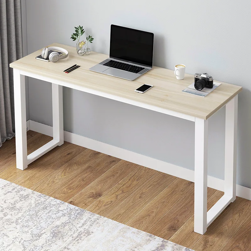  Nordic Wooden Laptop table mobile computer office desk Living Room Entrance long table fashion Offi
