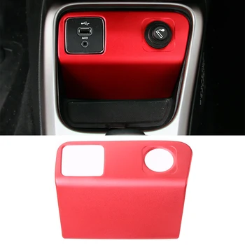 

Car Cigarette Lighter&USB For Jeep Compass 2017 2018 2019 Aluminum Alloy Car Interior Accessories Decoration Stickers ABS Red