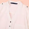 Women Blouse Button V Neck Spring Summer V-neck Chiffon fabric Long Sleeve Casual Shirt Office Lady Elegant Blouse Shirt Tops P5 5
