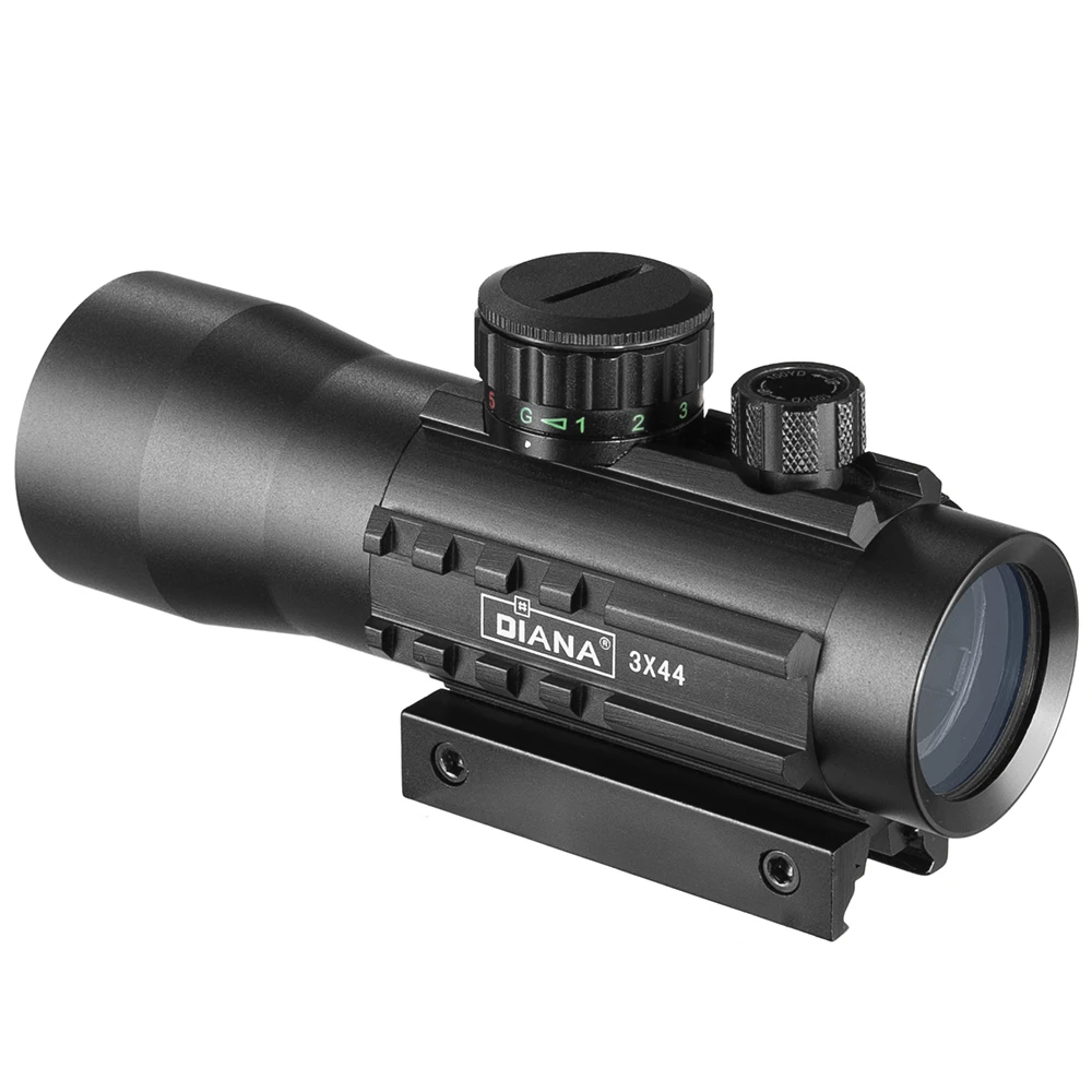Red Dot Sight Rifle Scope Holographic Collimator DIANA 3x44 Hunting red dot tactical Optical sight Airsoft accessories fits 11/20mm Picatinny mount rail rifle scope for hunting