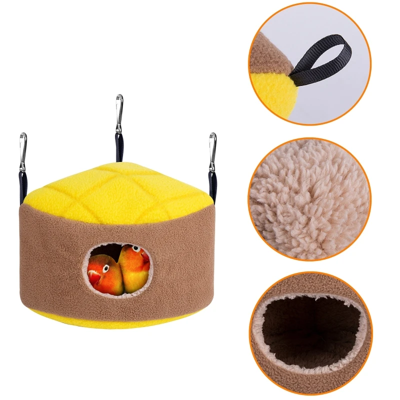 Bird House Warm Bird Nest Winter Hammock Cage Accessories for Gerbil Small Parrot