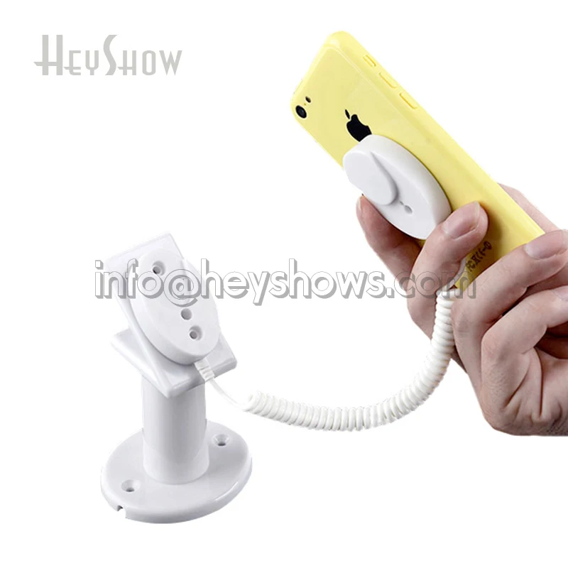 10PCS Mobile Phone Acrylic Security Display Stand Iphone Anti-theft Holder With Retractable Device For Retail Shop Show