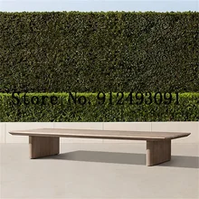  Curved Design Teak Sofa Set High End Hotel Garden Sitting Furniture Outdoor Teak Sofa 