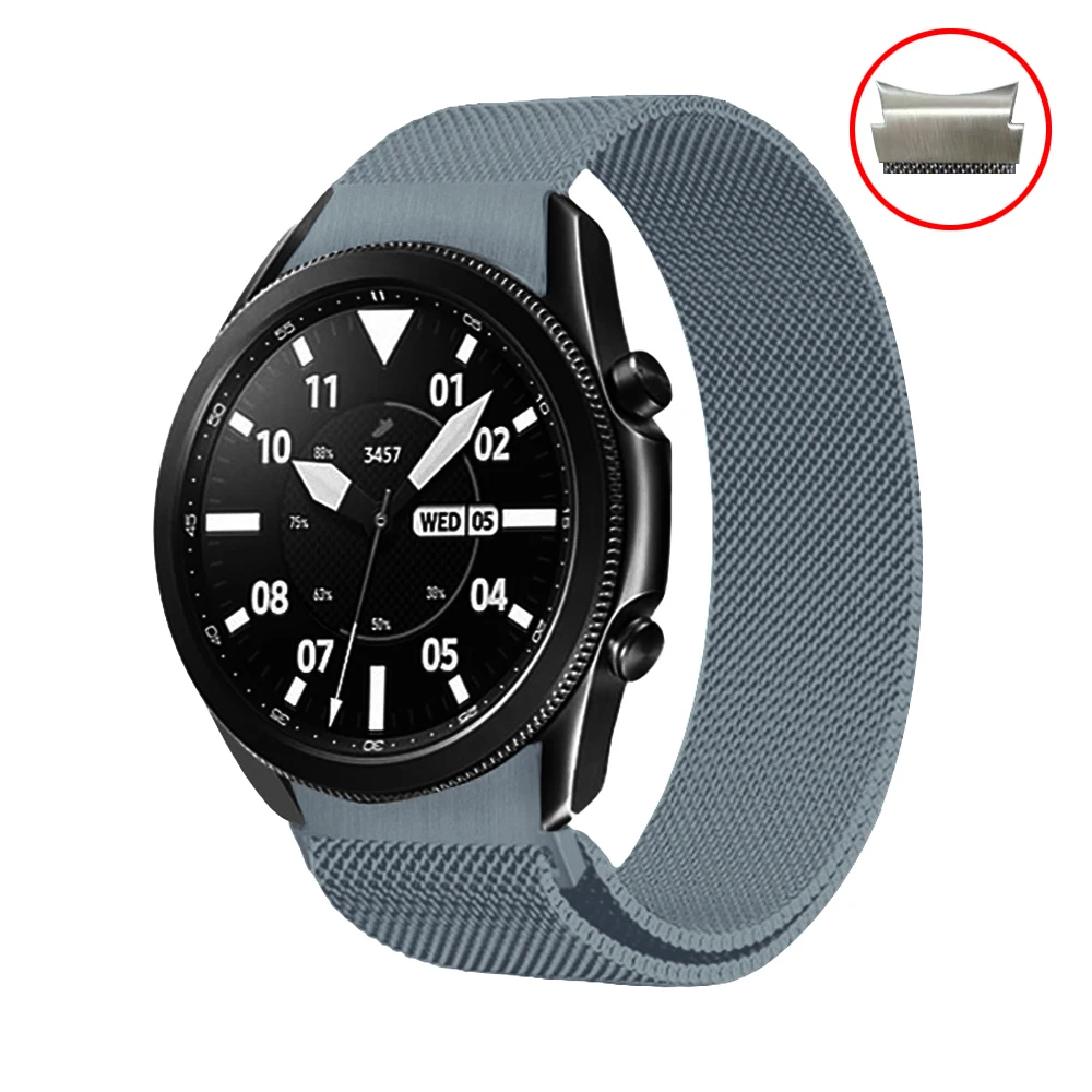 No Gaps bracelet For Samsung Galaxy Watch 4 Classic 46mm 42mm/Watch 44mm 40mm band Magnetic Loop Metal Strap Curved end | Наручные часы