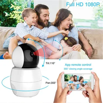 

Smart Wireless Camera 1080P HDNetwork Telephone Wifi Camera Smart Home Detection Recorder IR Night Vision Auto Camera
