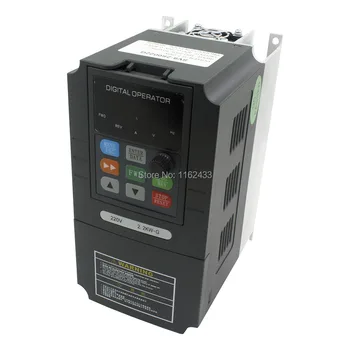 

SV8-2S0037G 3.7KW 220V single phase to three phase AC VFD sensorless vector spindle inverter 400Hz variable frequency drive