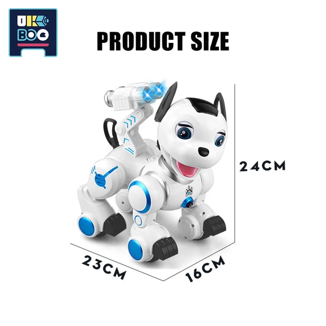 UKBOO Music Intelligent RC Dog Remote Control Robot Smart Program Animal Pets Interactive Educational Toys for Children Kid Gift 3