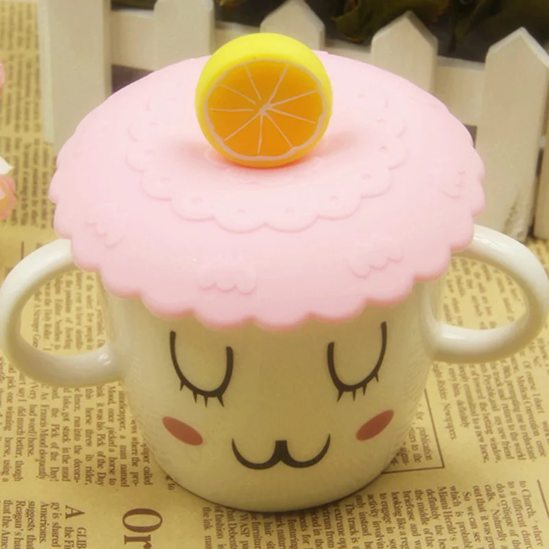 

Kitchen Cup Lid Cover Lace Silicone Cup Lid Thermal Insulation Cup Cover Dust-proof Leakage-proof Reusable Cup Lid Top Selling