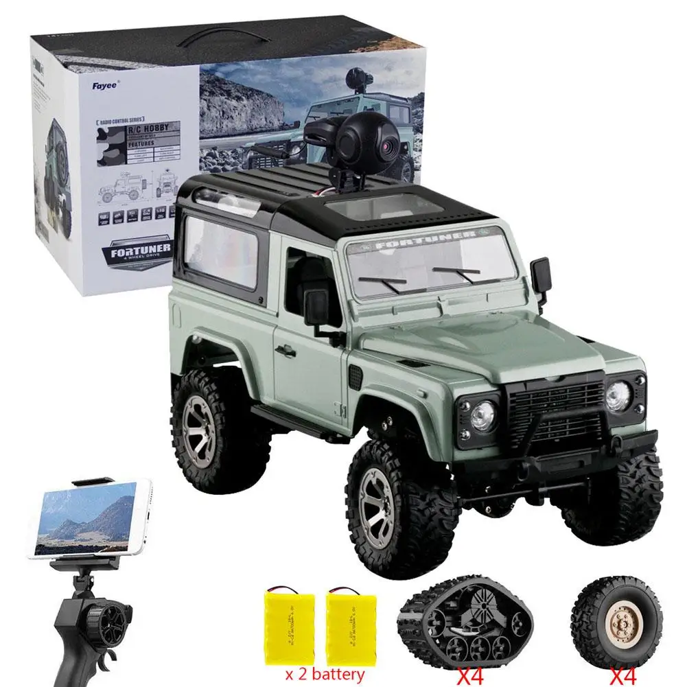 1:16 RC автомобиль игрушка гусеничный внедорожных автомобилей игрушки военный грузовик Wi-Fi HD 720P Камера 4-х колесных дисков пульт дистанционного управления автомобилем игрушки для детей