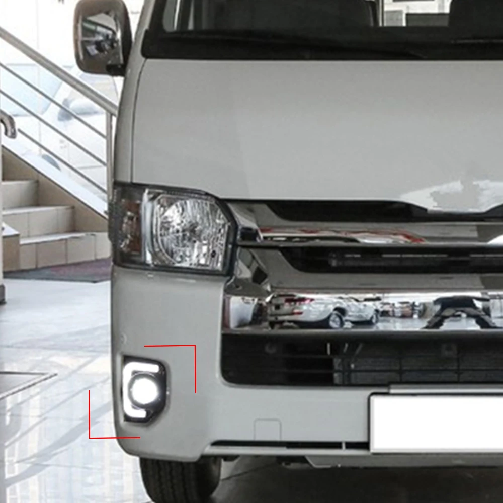 CSCSNL 2 шт. светодиодный для Toyota Hiace 2014 2015 2016 2017 2018 с указатель поворота 12V АБС пластик