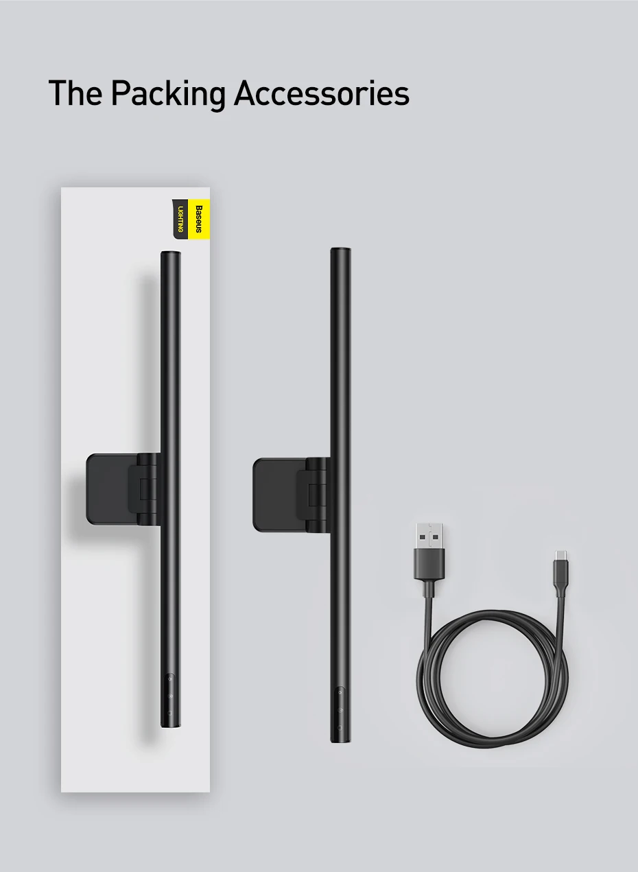 tela computador computador portátil pendurado led barra