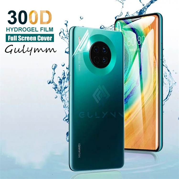 Передняя и задняя мягкая Гидрогелевая пленка 300D для Huawei Mate 30 20 40 Pro Lite Защитная