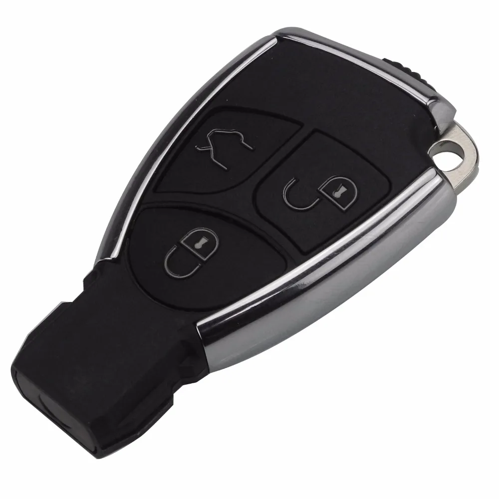 JINGYUQIN NEW MODIFIED NEW SMART REMOTE KEY SHELL CASE FOB 3B FOR MERCEDES-BENZ CLS C E S + BATTERY HOLDER