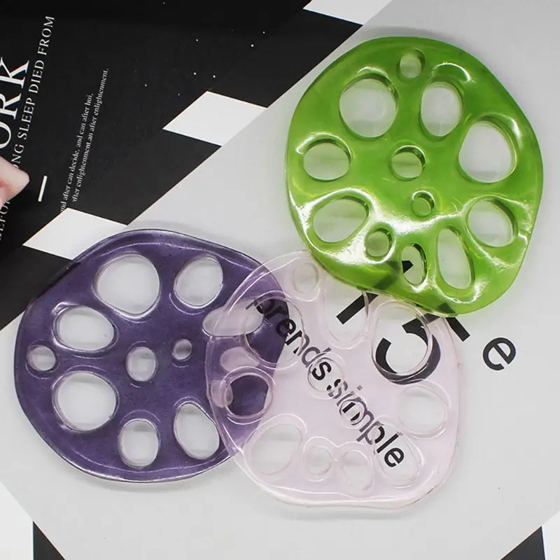 

DIY Lotus Root Slices Irregular Coasters Mold Epoxy Resin Art Supplies Make Your Own Tray Tea Mat Resin Mold Art Crafts
