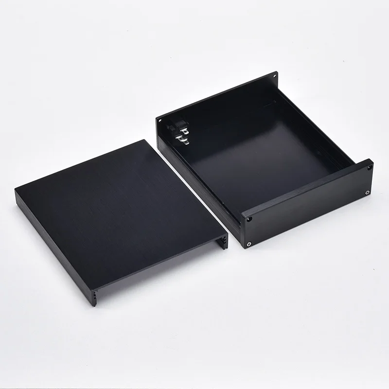 Full aluminum 1405 amplifier chassis mini dac enclosure phono box 147.5x42x169mm
