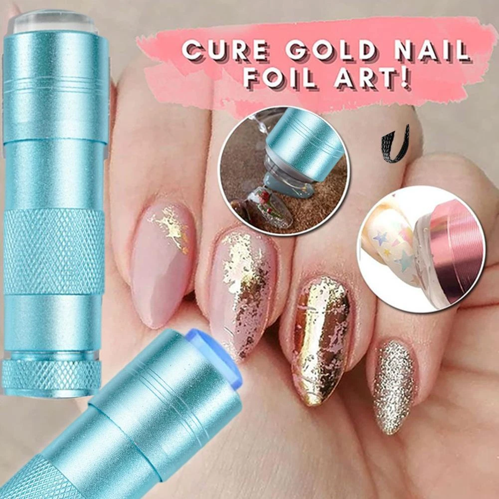 Como Secar Las Uñas Super Rápido De uñas de arte UV prensa luz UV lámpara de sello de silicona cabeza,  manicura artística sello polaco imprimir rápido lámpara para secar| | -  AliExpress