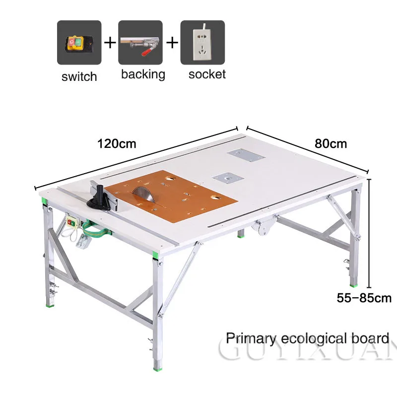 

Electric woodworking table Multifunctional portable workbench Small table saw working woodworking table