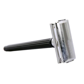 

Double Edge Shaving Manual Razor Men Hand Safety Classic Stainless Steel Cleaning Hair Blade Razor Removal With 1 Razor Blade
