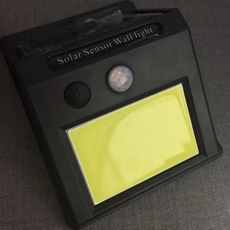 

48LEDs Solar Power Motion Sensor Wall Light Waterproof Garden Lamp 3-5m