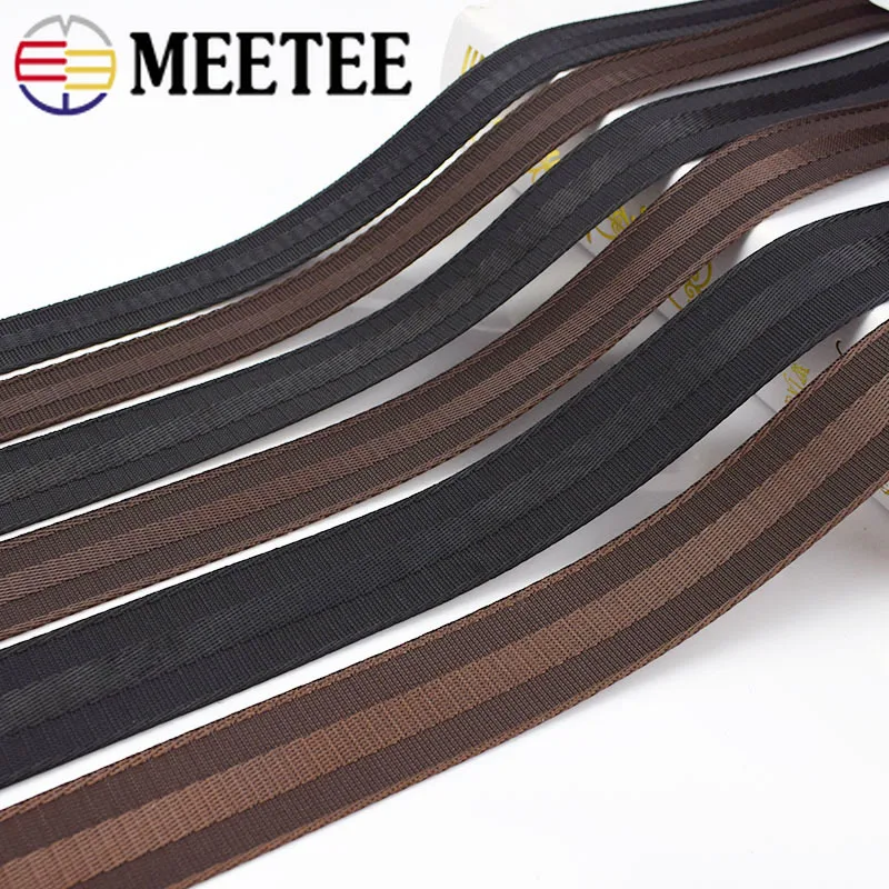 5Meters Meetee 25-38mm Polyester Nylon Webbing Strap DIY Safety Seat Backpack Pet Ribbon Belt Strapping Bias Tape Accessories | Дом и сад