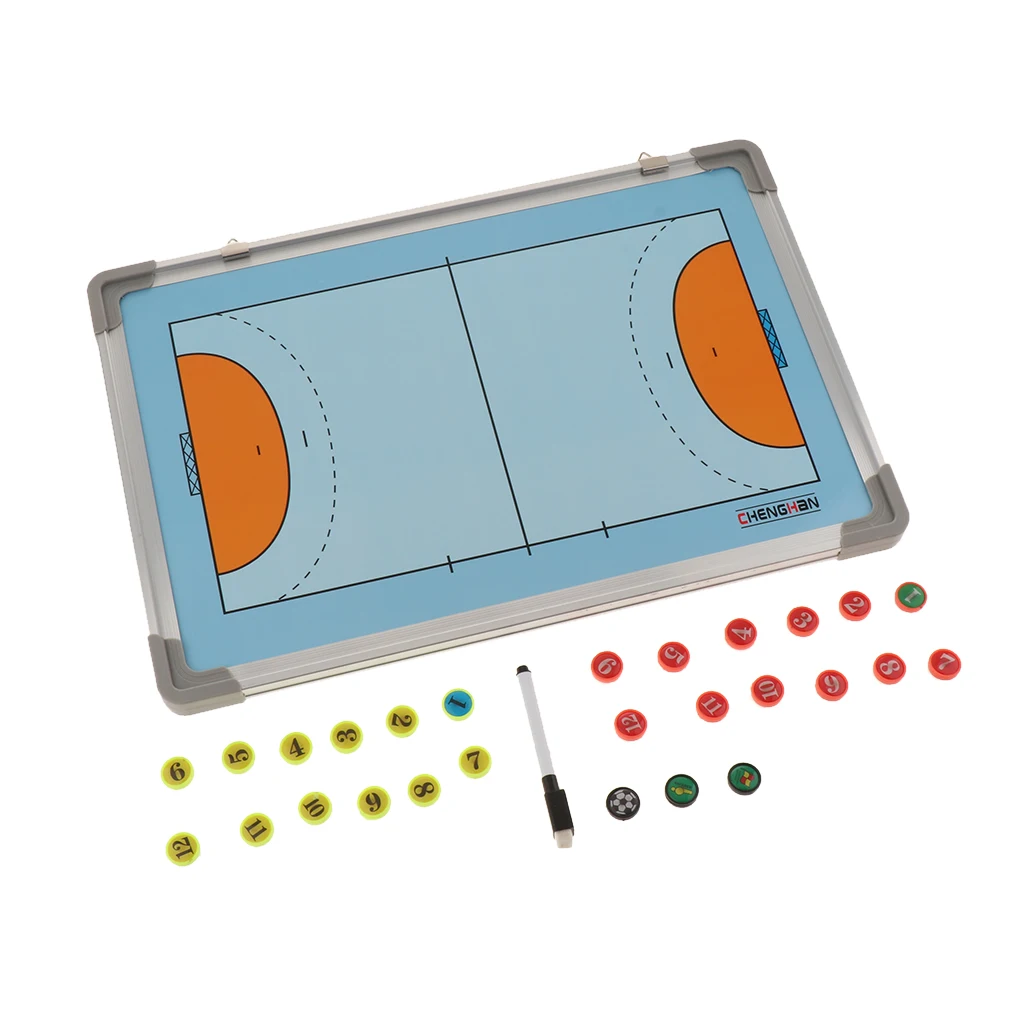 Handball Coaching Board Magnetic Strategy Clipboards Waterproof Teaching Aids Aluminum Coaches Equipment