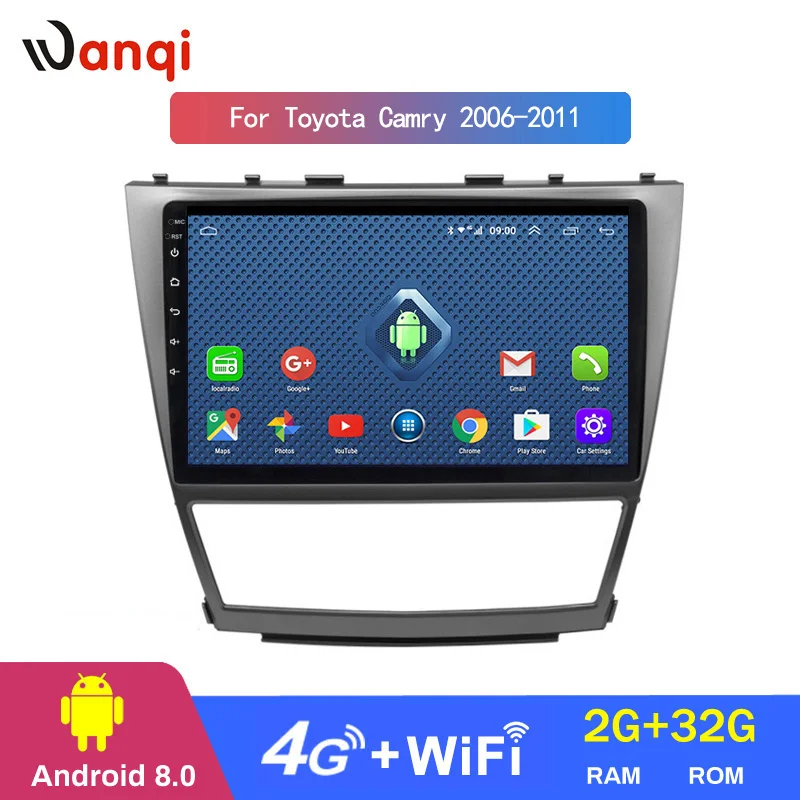 4G Lte все Netcom 10 дюймов 2G RAM 32G ROM Авто Радио dvd плеер Android 8 0 стерео для Toyota Camry 2006 2011