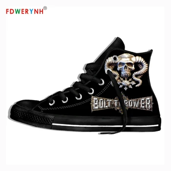 

Men's Casual Shoes Bolt Thrower Music Fans Heavy Metal Band Logo Personalized Shoes Light Breathable Lace Upcanvas Casual Shoes