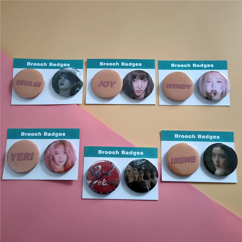 Брошь с красным бархатным покрытием KPOP новинка брошь для альбома Ирен сеилги