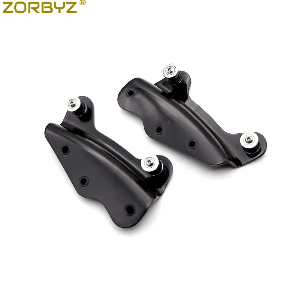 ZORBYZ черный 4 точечный док-оборудование комплект съемный для Harley Touring FLHR FLHT FLHX 2009-2013