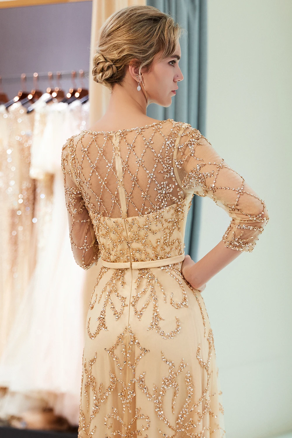 Vestido de festa новые модные длинные вечерние платья Реальные фотографии халат De Soiree Longue CPS1180