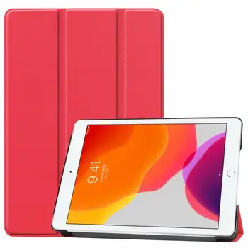 

Auto Sleep/Wake Lightweight Tablet Case For New IPad 7th Gen 10.2 inch 2019 Trifold Smart Cover For IPad 7 2019 Stand Coque+pen