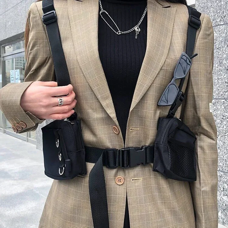 

Multi-functional Tactical Function Bag Shoulder Messenger Bag Male Wild Sports Pockets Chest Bag Small Bag Female 2019