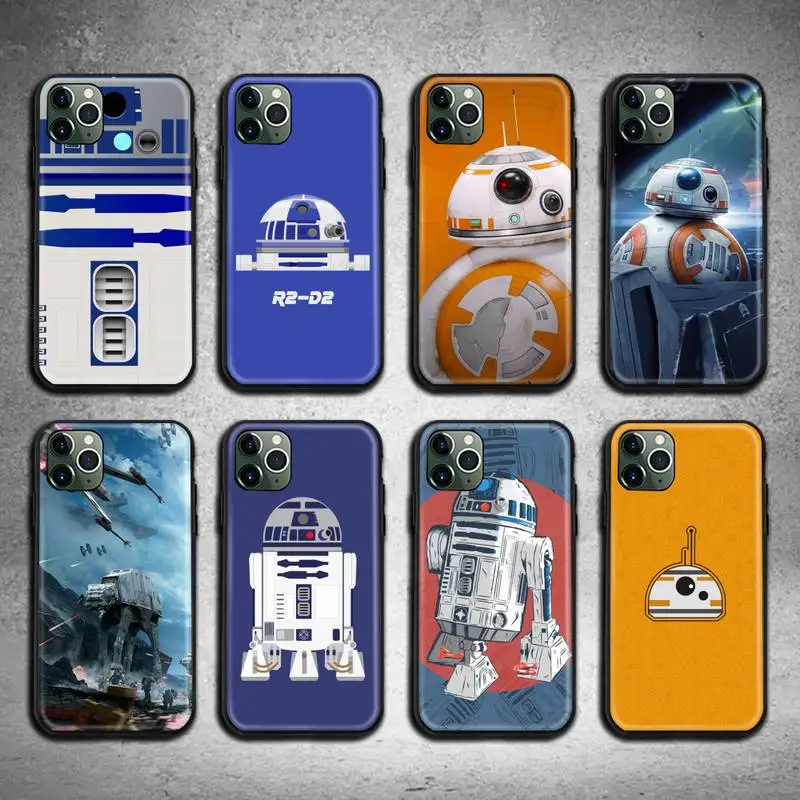 BB8 BB 8 R2D2 Robot Phone Case for iphone 12 pro max 11 XS MAX 7 6 6S Plus X 5S SE 2020 XR case | Мобильные телефоны и
