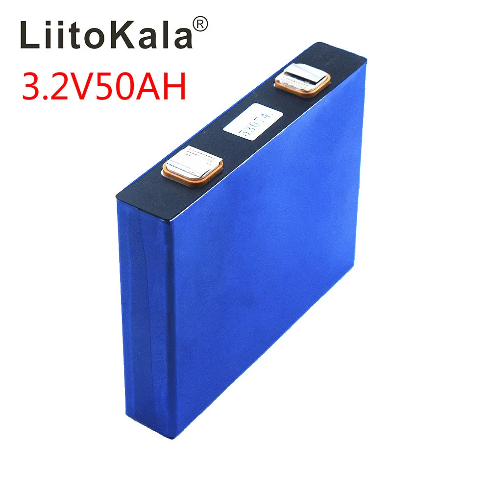 LiitoKala 3 2 v 50Ah lifepo4 cells литиевые батареи для электрического велосипеда аккумулятор